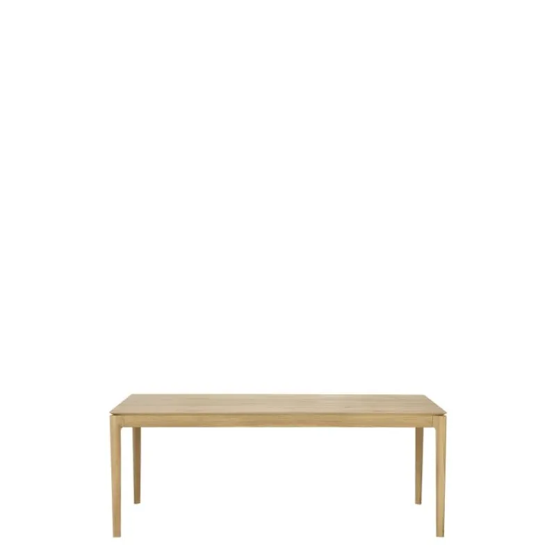 Clearance Bok Eettafel Uitschuifbaar Gelakt Eiken Eettafels