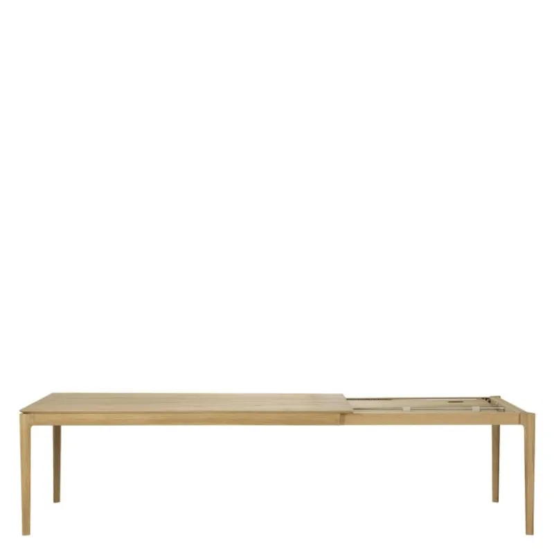 Clearance Bok Eettafel Uitschuifbaar Gelakt Eiken Eettafels