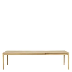 Clearance Bok Eettafel Uitschuifbaar Gelakt Eiken Eettafels