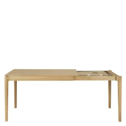Clearance Bok Eettafel Uitschuifbaar Gelakt Eiken Eettafels