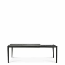 Discount Bok Eettafel Uitschuifbaar Eiken Zwart Eettafels