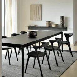 Discount Bok Eettafel Uitschuifbaar Eiken Zwart Eettafels