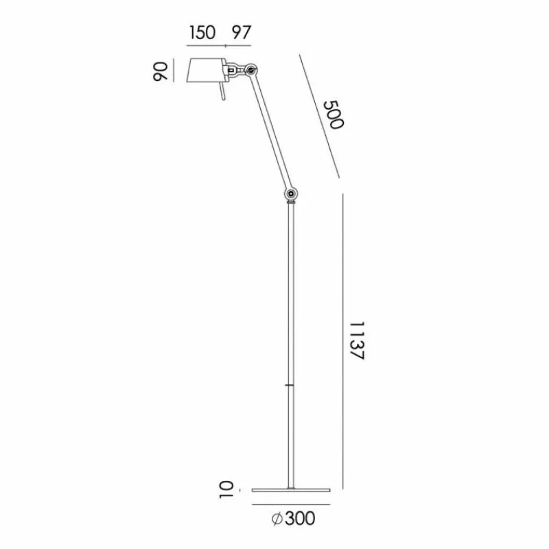 New Bolt Vloerlamp Eén Arm Lang Vloerlampen