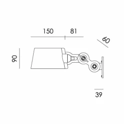 New Bolt Wandlamp Side Fit Mini Wandlampen