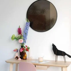 Outlet Bronze Spiegel Rond Spiegels|Spiegels