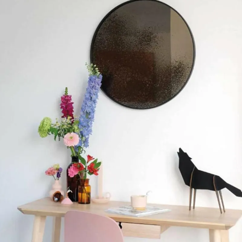 Outlet Bronze Spiegel Rond Spiegels|Spiegels