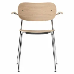 Clearance Co Stoel Chromen Onderstel Met Armleuning Eetkamerstoelen