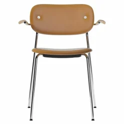 Clearance Co Stoel Chromen Onderstel Met Armleuning Eetkamerstoelen