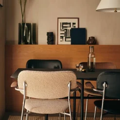 Clearance Co Stoel Chromen Onderstel Met Armleuning Eetkamerstoelen