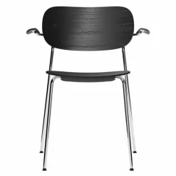 Clearance Co Stoel Chromen Onderstel Met Armleuning Eetkamerstoelen