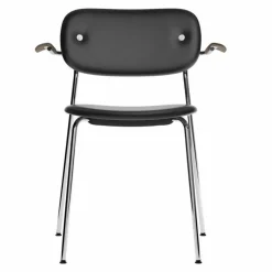 Clearance Co Stoel Chromen Onderstel Met Armleuning Eetkamerstoelen
