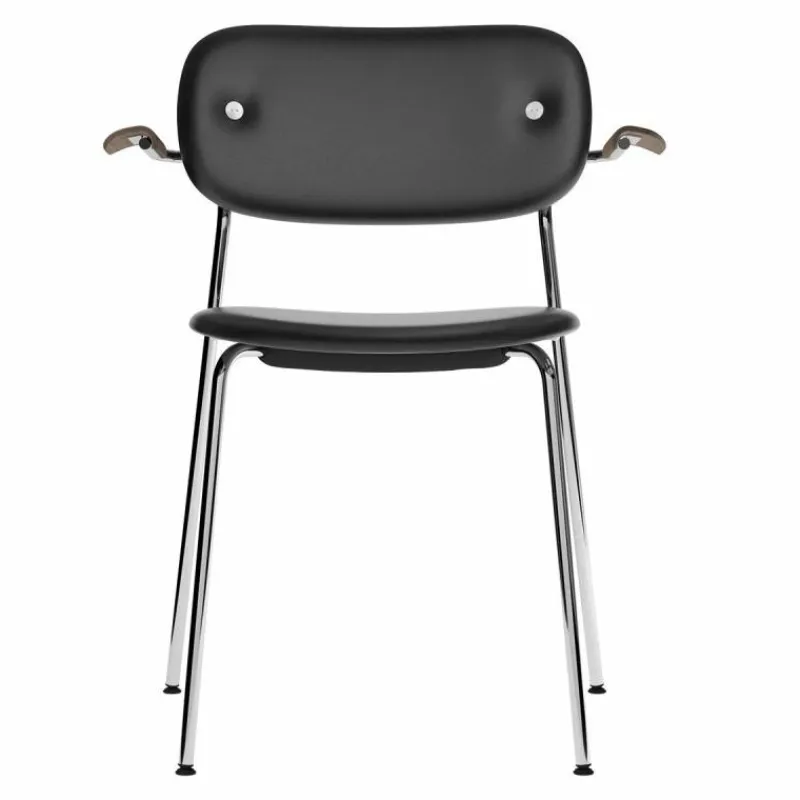 Clearance Co Stoel Chromen Onderstel Met Armleuning Eetkamerstoelen