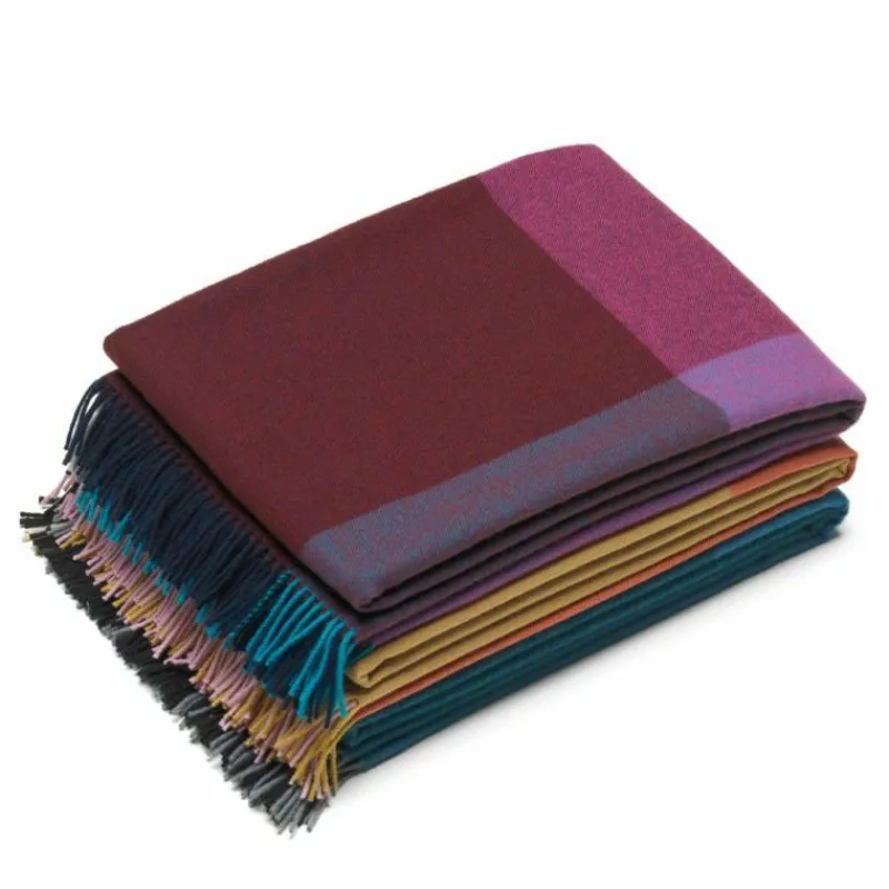 Outlet Colour Block Deken Plaids