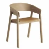 Cover Stoel met Lederen zitting Eetkamerstoelen
