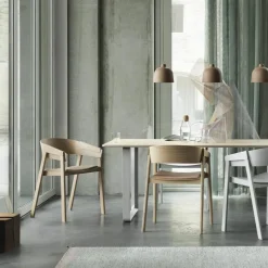 Cover Stoel met Lederen zitting Eetkamerstoelen