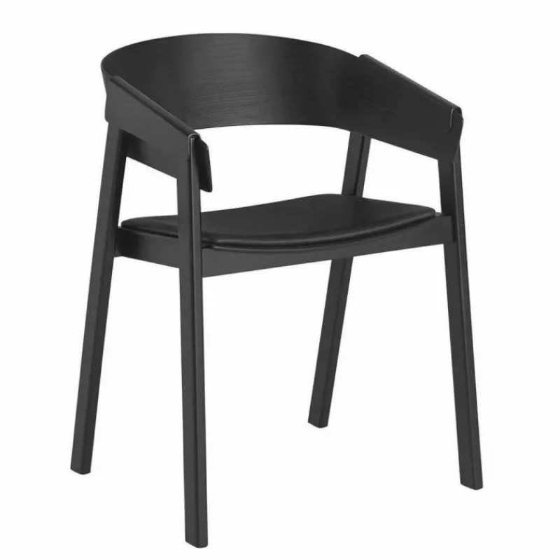 Cover Stoel met Lederen zitting Eetkamerstoelen
