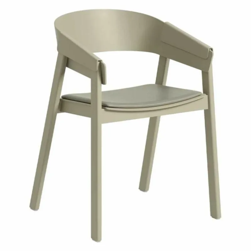 Cover Stoel met Lederen zitting Eetkamerstoelen