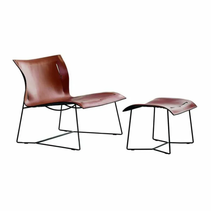 Online Cuoio Loungestoel Loungestoelen