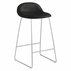 New 3D Barkruk Slede, Chroom Onderstel Barkrukken