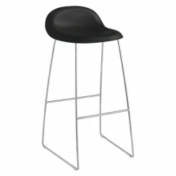 New 3D Barkruk Slede, Chroom Onderstel Barkrukken