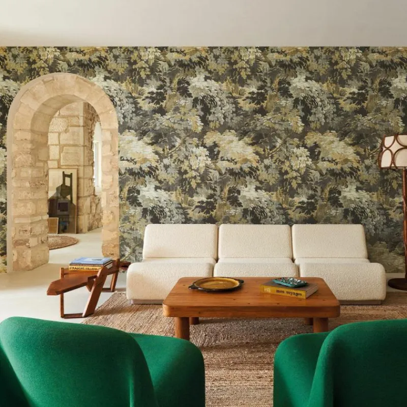 Hot Dioré Behang - Mustard Behang