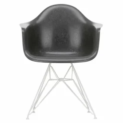New Eames Fiberglass Chair DAR Wit Eetkamerstoelen