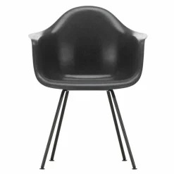 Eames Fiberglass Chair DAX Zwart Eetkamerstoelen