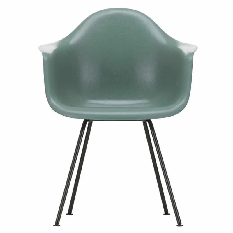 Eames Fiberglass Chair DAX Zwart Eetkamerstoelen