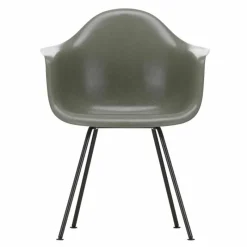 Eames Fiberglass Chair DAX Zwart Eetkamerstoelen