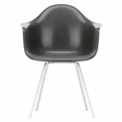 Hot Eames Fiberglass Chair DAX Wit Eetkamerstoelen