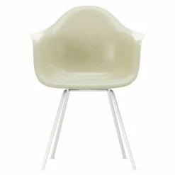 Hot Eames Fiberglass Chair DAX Wit Eetkamerstoelen