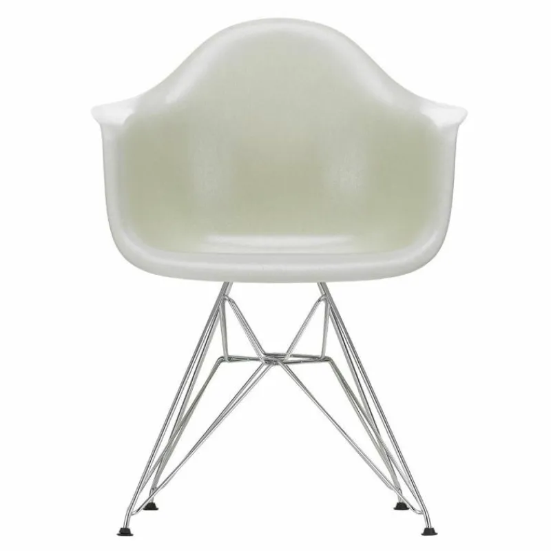 Hot Eames Fiberglass Chair DAR Chroom Eetkamerstoelen