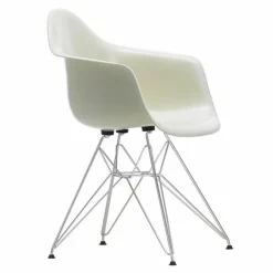 Hot Eames Fiberglass Chair DAR Chroom Eetkamerstoelen