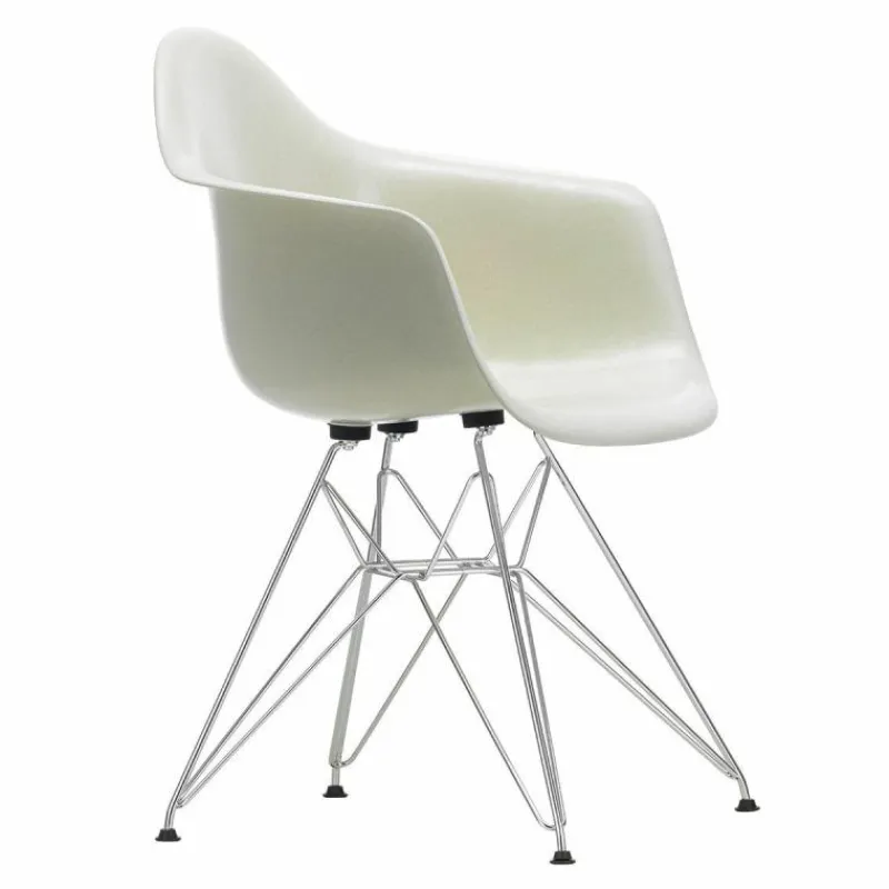Hot Eames Fiberglass Chair DAR Chroom Eetkamerstoelen