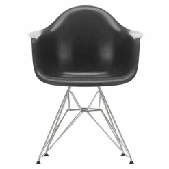 Hot Eames Fiberglass Chair DAR Chroom Eetkamerstoelen
