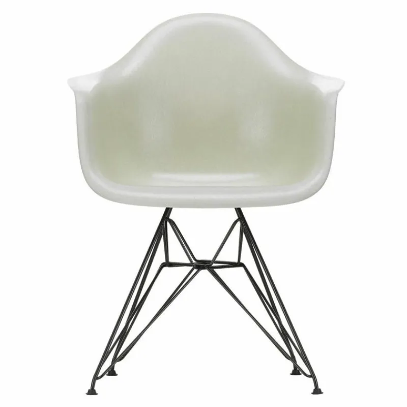 Eames Fiberglass Chair DAR Zwart Eetkamerstoelen