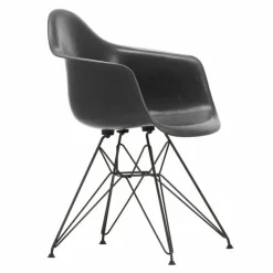 Eames Fiberglass Chair DAR Zwart Eetkamerstoelen