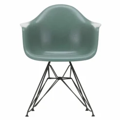 Eames Fiberglass Chair DAR Zwart Eetkamerstoelen