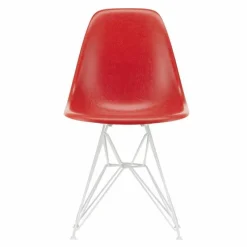 Discount Eames Fiberglass Chair DSR Wit Eetkamerstoelen