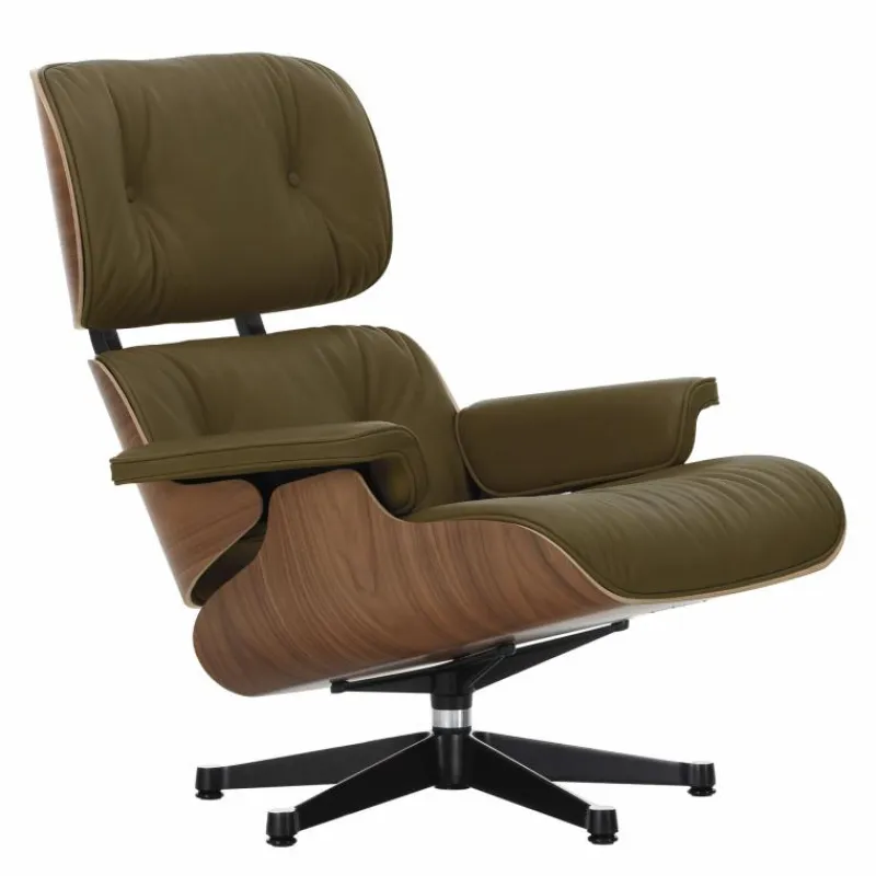 Outlet Eames Lounge Chair + Ottoman Leder Loungestoelen|Fauteuils