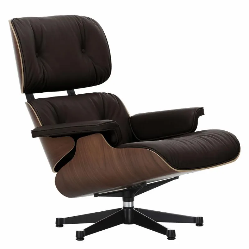 Outlet Eames Lounge Chair + Ottoman Leder Loungestoelen|Fauteuils