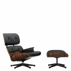 Outlet Eames Lounge Chair + Ottoman Leder Loungestoelen|Fauteuils