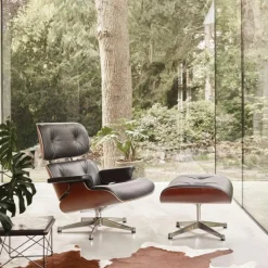 Outlet Eames Lounge Chair + Ottoman Leder Loungestoelen|Fauteuils