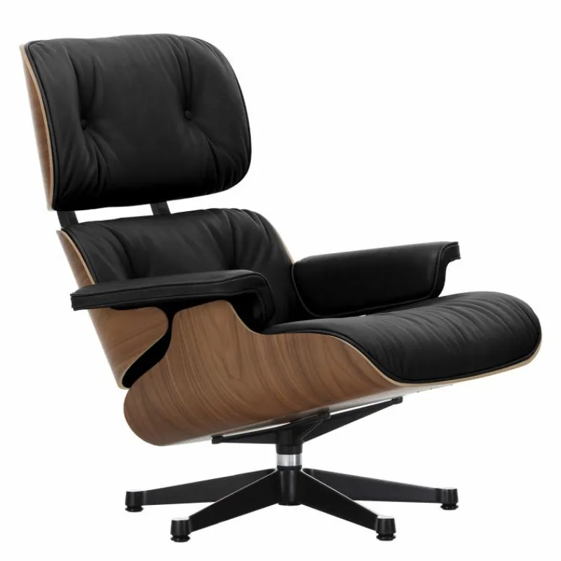 Outlet Eames Lounge Chair + Ottoman Leder Loungestoelen|Fauteuils
