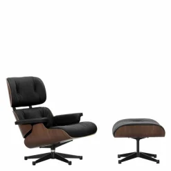 Outlet Eames Lounge Chair + Ottoman Leder Loungestoelen|Fauteuils