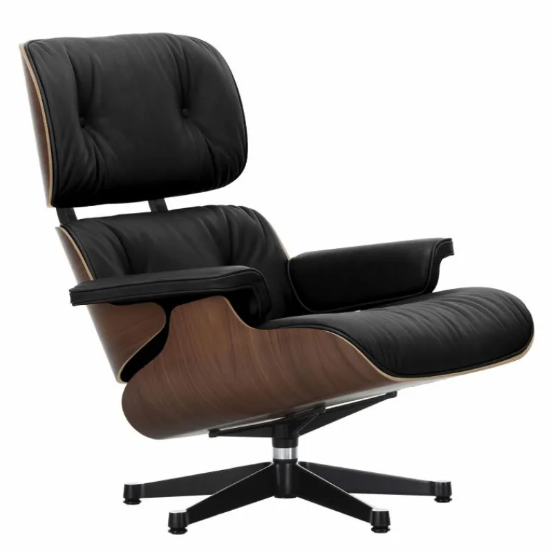 Outlet Eames Lounge Chair + Ottoman Leder Loungestoelen|Fauteuils