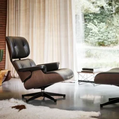 Outlet Eames Lounge Chair + Ottoman Leder Loungestoelen|Fauteuils