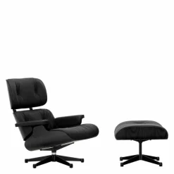 Outlet Eames Lounge Chair + Ottoman Leder Loungestoelen|Fauteuils