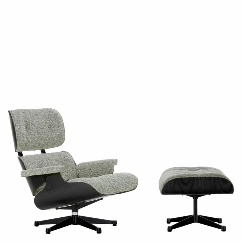 Sale Eames Lounge Chair + Ottoman Stof Fauteuils