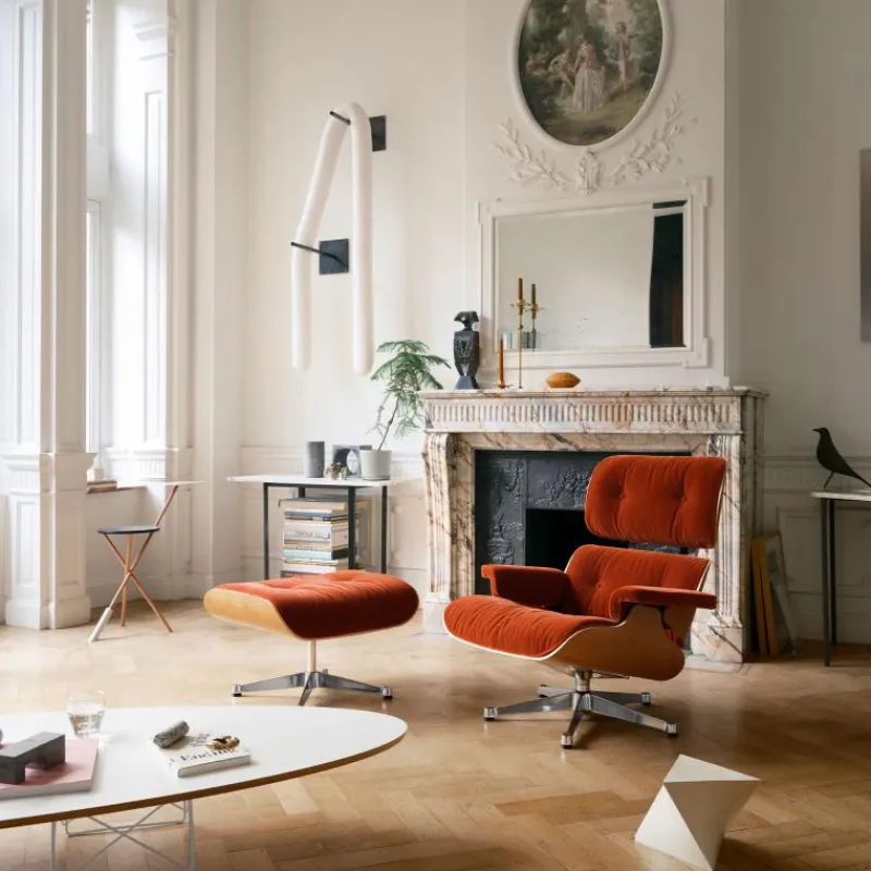 Sale Eames Lounge Chair + Ottoman Stof Fauteuils